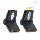 inakustik - HDMI-Winkeladapter 180� Premium