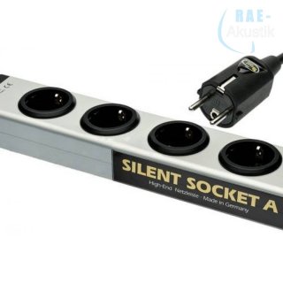 Silent WIRE Netzleiste SilentSocket 6 mit AC 6.2 Zuleitung (3x 2,5 mm²)