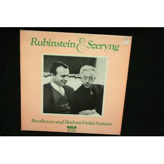 Rubinstein* & Szeryng* ; Beethoven*, Brahms* - Beethoven And Brahms Violin Sonatas