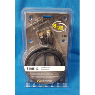 Silent WIRE Serie 12 HDMI Kabel High-Speed, Länge: 1,50 m, Neu in OVP