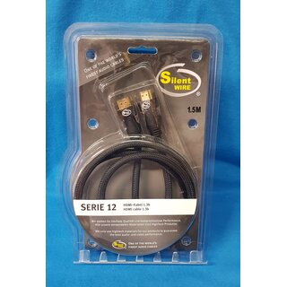 Silent WIRE Serie 12 HDMI Kabel High-Speed, Länge: 1,50...