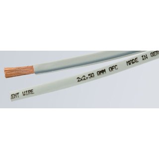 Silent WIRE LS 2 Flachkabel, weiß, 2 x 2,5 mm², 100,0m Rolle (Meterware)